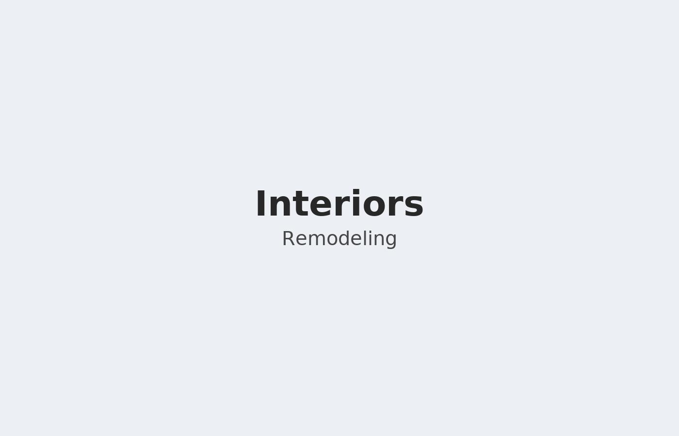 Interior renovations